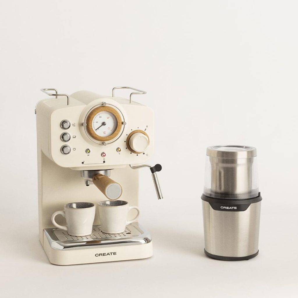 Pack THERA RETRO Espresso-Kaffeemaschine + MILL PRO Kaffeemühle
