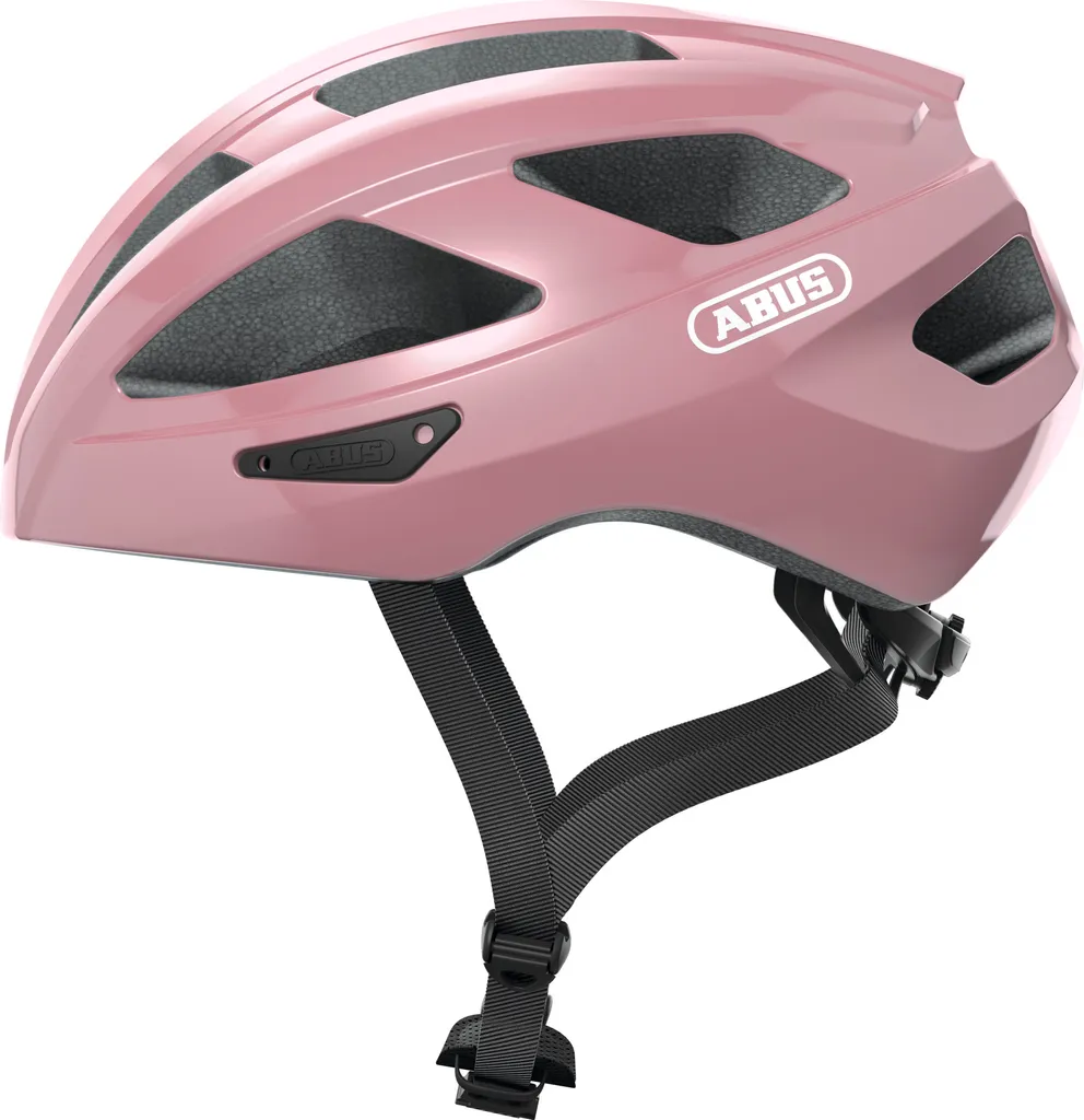 Casque vélo route ABUS Macator Rose S : sécurité et confort anti-chaleur
