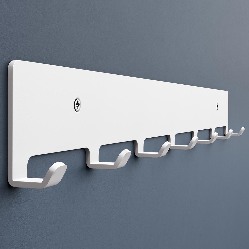 doporro Garderobenleiste mit 7 Haken, Wandgarderobe mit Produktbild 