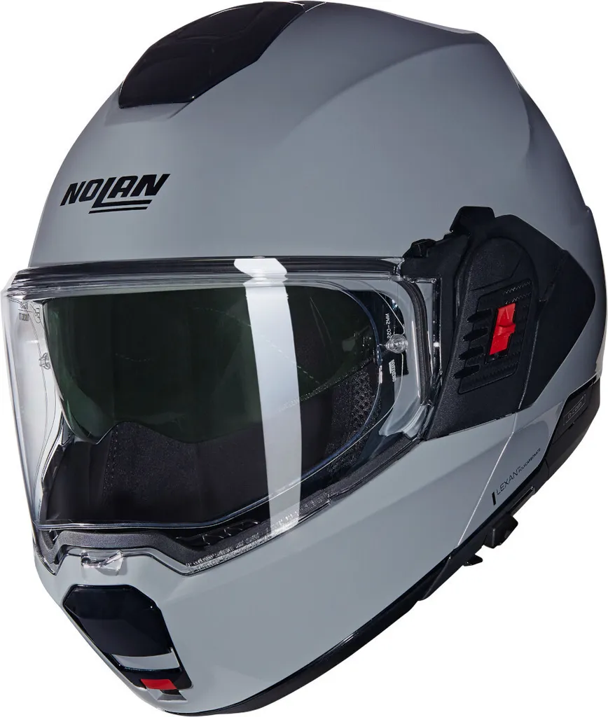 Casque modulable Nolan N120-1 Classico N-Com gris S anti-buée et léger