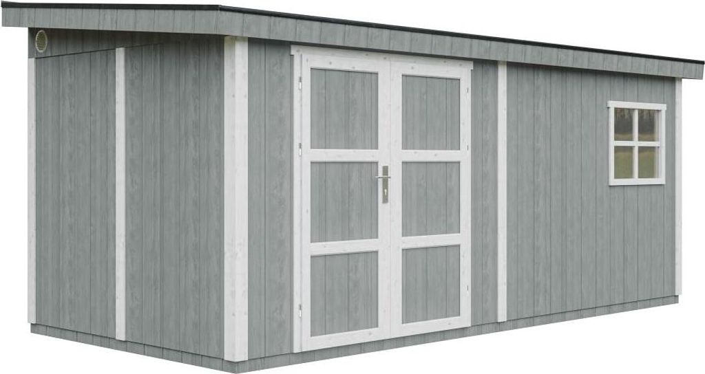 Gartenhaus 11,47 m² - H231x248x530 cm – Timbela M940-CAVERN STEEL