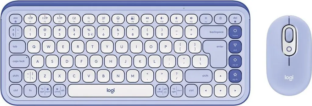 Logitech POP ICON COMBO Lilac US INT'L Ensemble Clavier et Souris 973