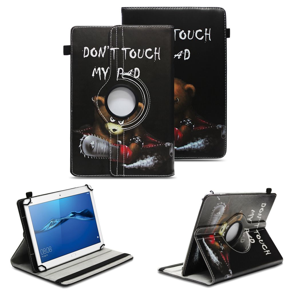 Schutzhülle für Huawei MediaPad T1 T2 T3 T5 10 Tablet Hülle Tasche Drehbar CaseFarben:Motiv 10
