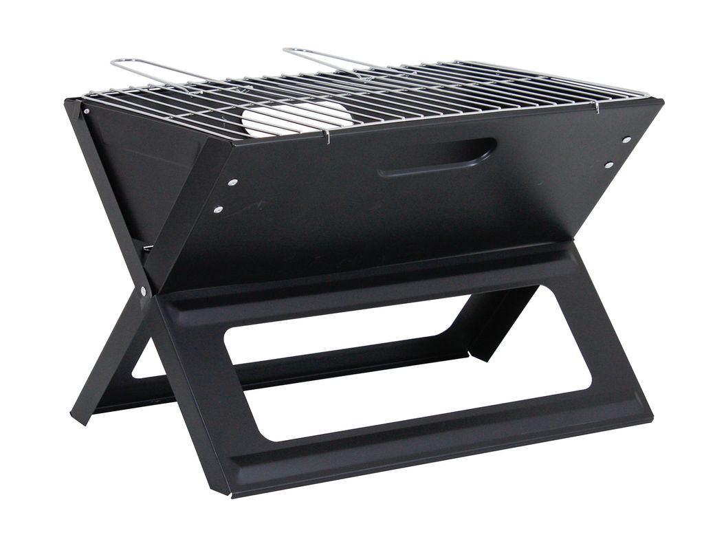 Notebook-Grill klappbar - Tragbarer Campinggrill Stahl