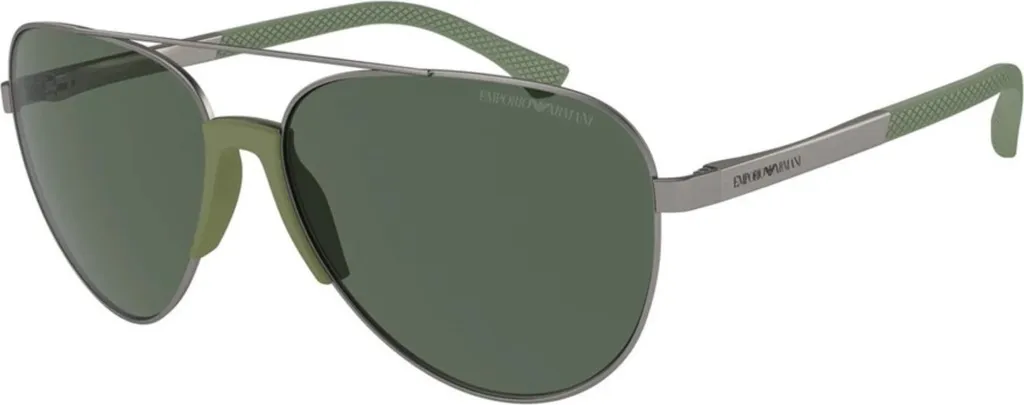 Lunettes de soleil de luxe Armani EA2059 monture métallique élégante noir
