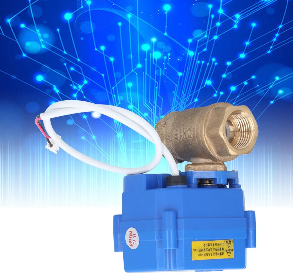 Robinet motorisé DN15 220V en laiton pour régulation de débit d'eau - 11