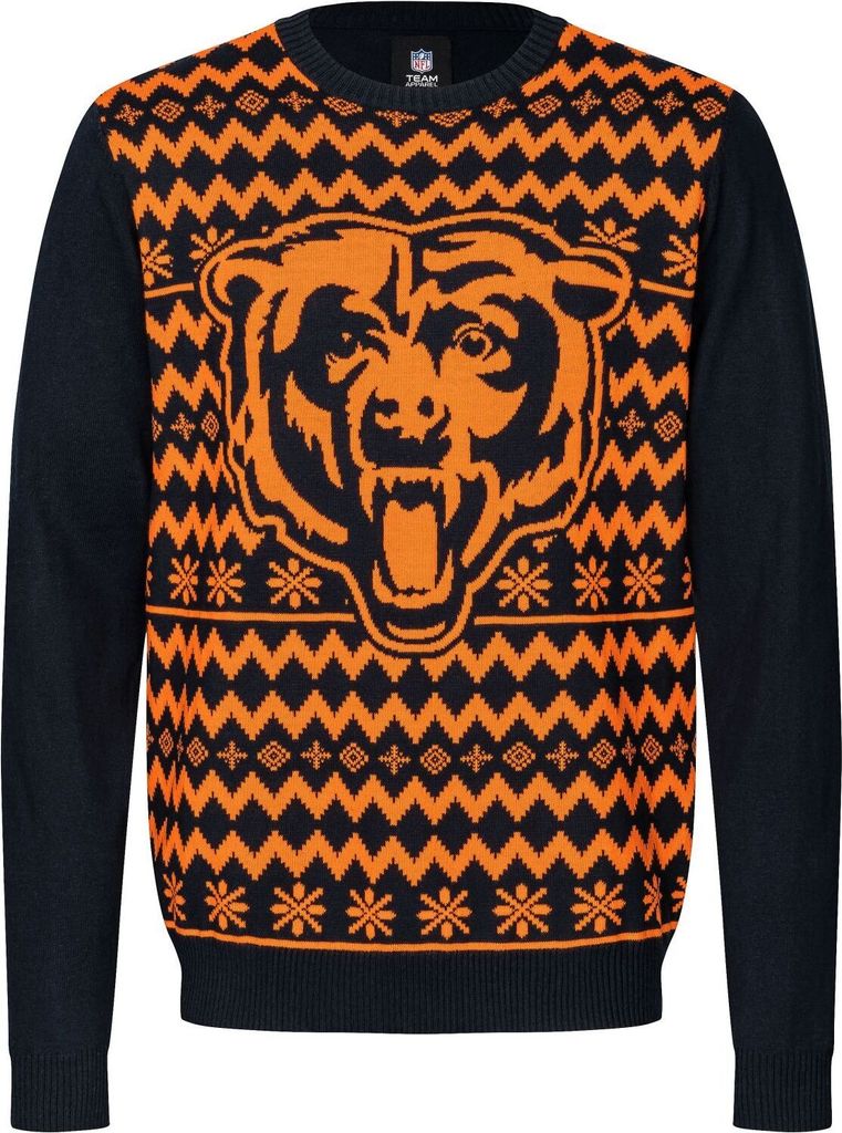 NFL Chicago Bears Ugly Sweater Big Logo 2-Color Christmas Produktbild 