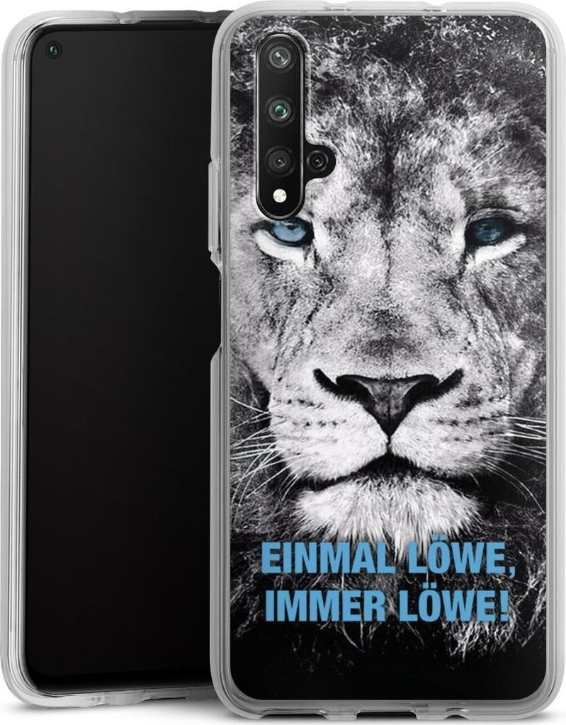 DeinDesign Handyhülle für Huawei Nova 5T Silikon Hülle Case Smartphone Schutzhülle Löwe Offizielles Lizenzprodukt TSV 1860 München