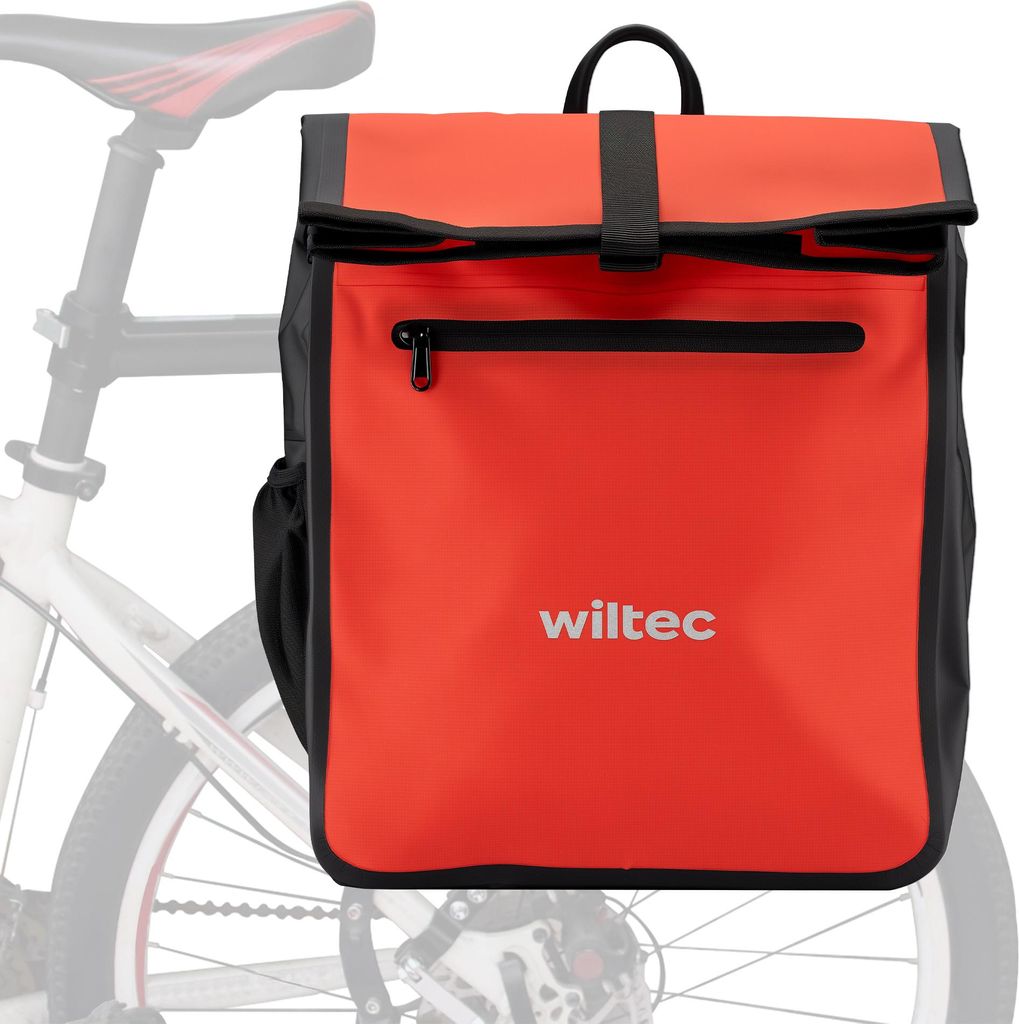Wiltec Sacoche étanche pour porte-bagages rouge – capacité Image du produit 