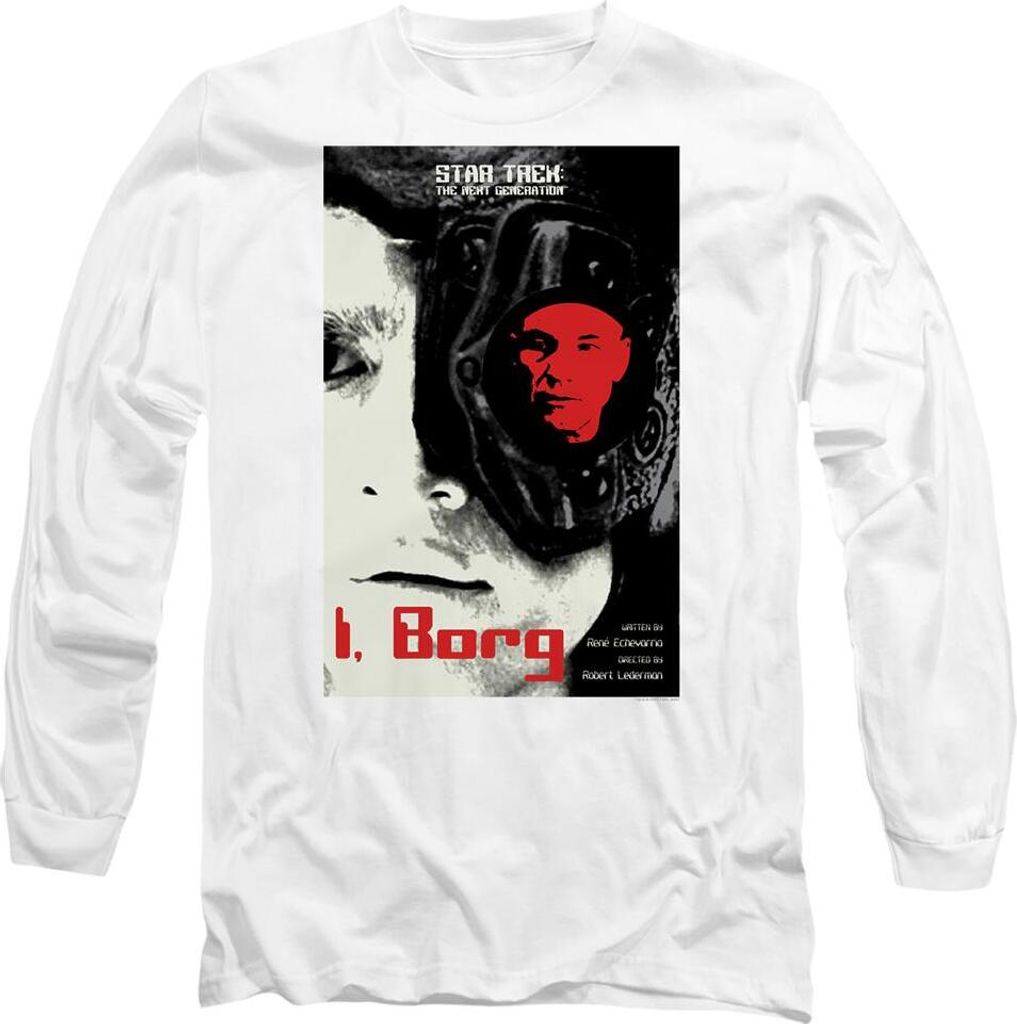 Star Trek - "The Next Generation Season 5 Episode 23" T-Shirt für Herren/Damen Uni TV10032 (L) (Weiß)