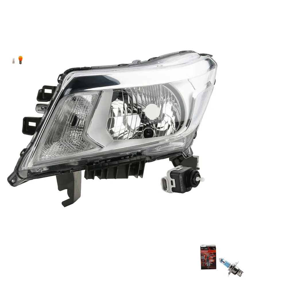 Faro Sinistro Johns Nissan Navara D40 + Osram Night Breaker Laser H4