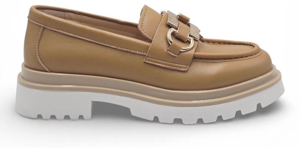 KEYS K-9390 Damen-Mokassins aus braunem Leder