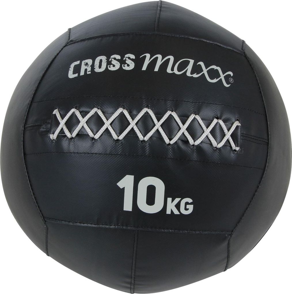 Lifemaxx Crossmaxx Pro Wall Ball 10 kg Schwarz