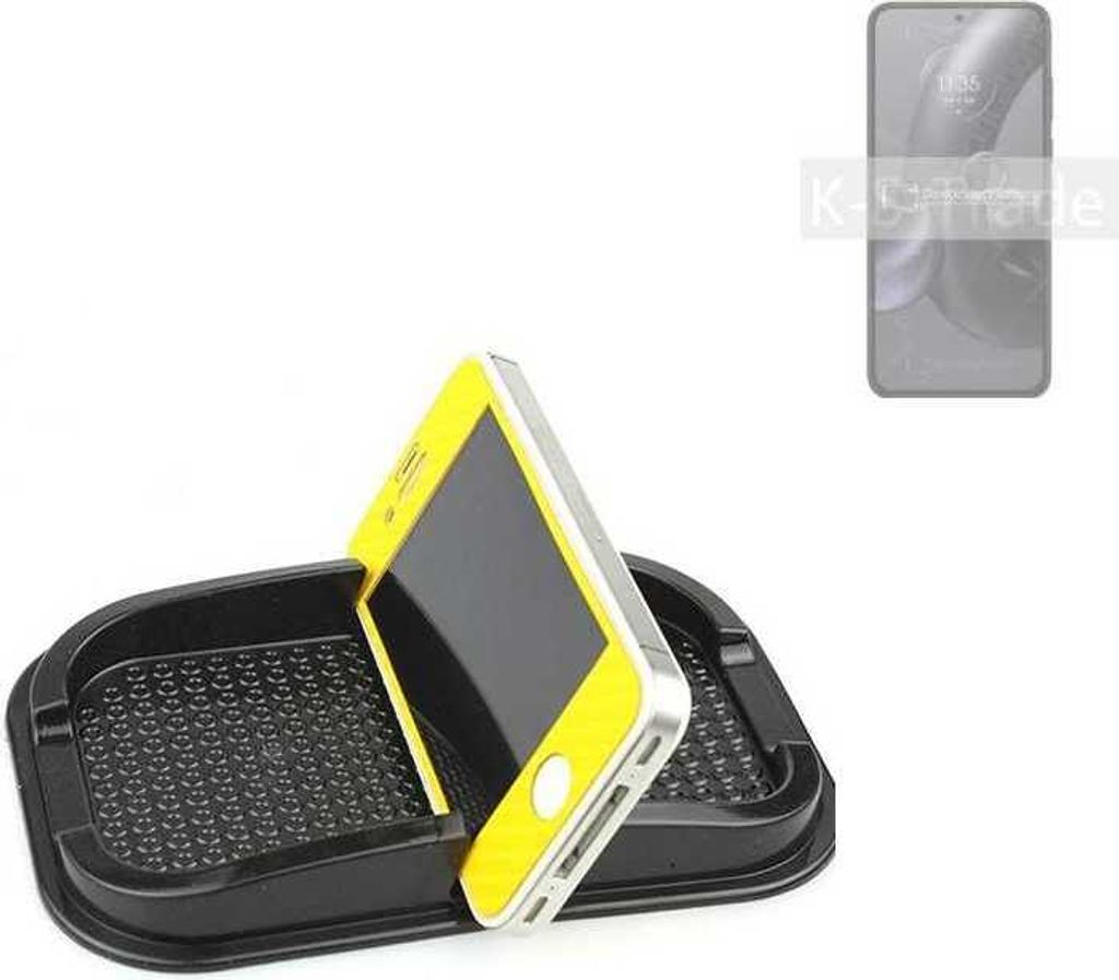 K-S-Trade Auto Anti Rutsch Matte Smartphone-Halter kompatibel mit Motorola Edge 30 Neo Haft Pad Armaturenbrett Handy-Halterung Silikon