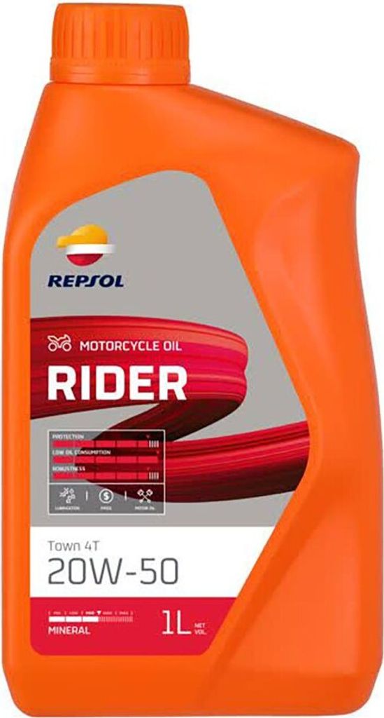 Motoröl 4T Rider 20W50 1L Ma2 Mineral (12) - Ersetzt Rp165Q51