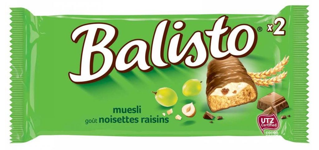 Balisto Muesli Mix celozrnná sušenka v mléčné čokoládě 37g Obrázek produktu 
