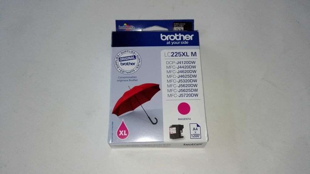 Brother LC225XLM, Magenta, Tinte auf Pigmentbasis, 1 Produktbild 