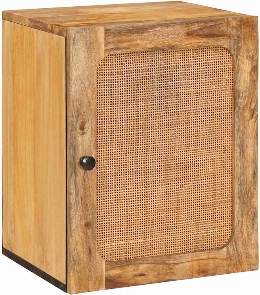 Badezimmer Hängeschrank Braun 38 x 33 x 48 cm Massivholz Mango