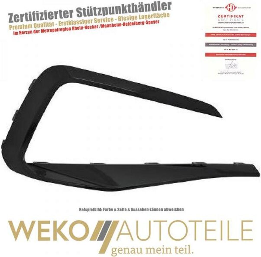 Zier Schutzleiste Stoßstange vorne rechts DIEDERICHS 2209848 für VW
