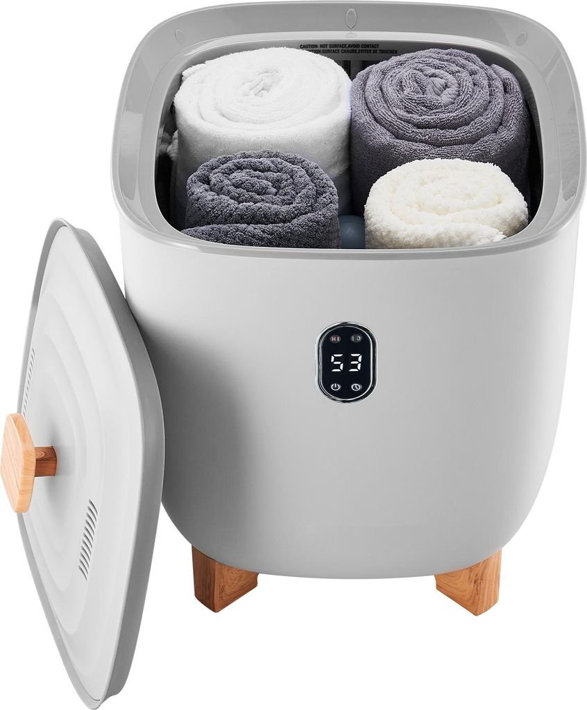 SucceBuy Handtuchwärmer Eimer 25 L mit LED-Anzeige, Timer- und Temperatursteuerung sowie automatischer Abschaltung, ideal für Badezimmer und Wasc...