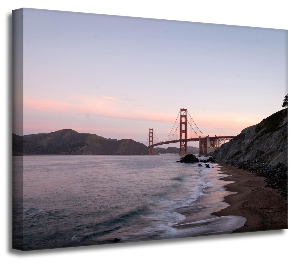 Golden Gate Architektur-Leinwanddruck 40x30 cm