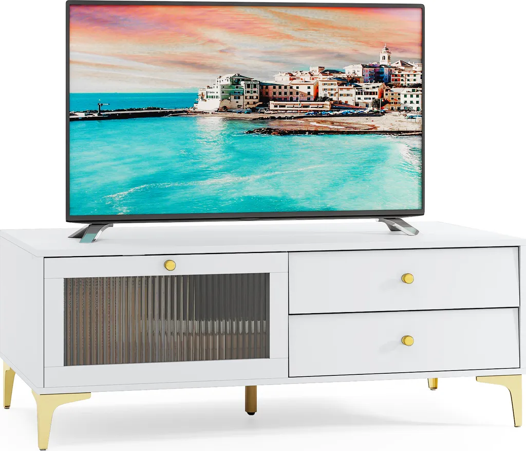 COSTWAY Media Console 120cm - Il Setup Perfetto per la tua TV 55"