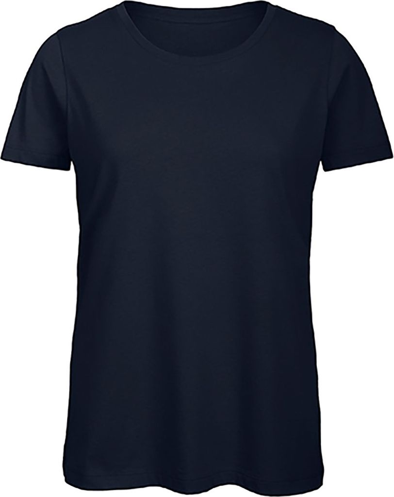 B&C TW043 | Damen T-Shirt / 100% Organic Baumwolle - Farbe: Navy - Größe: S