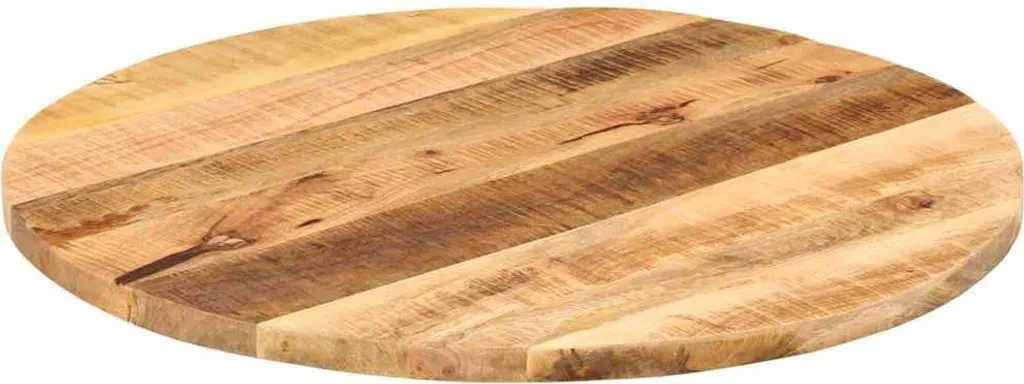 Piano Tavolo Fai-da-te 80 cm Legno Mango Massiccio Grezzo 3.8cm
