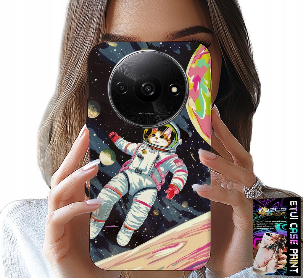 Fall Für Xiaomi Redmi A3 - Katze Astronaut Raum Katze Fall