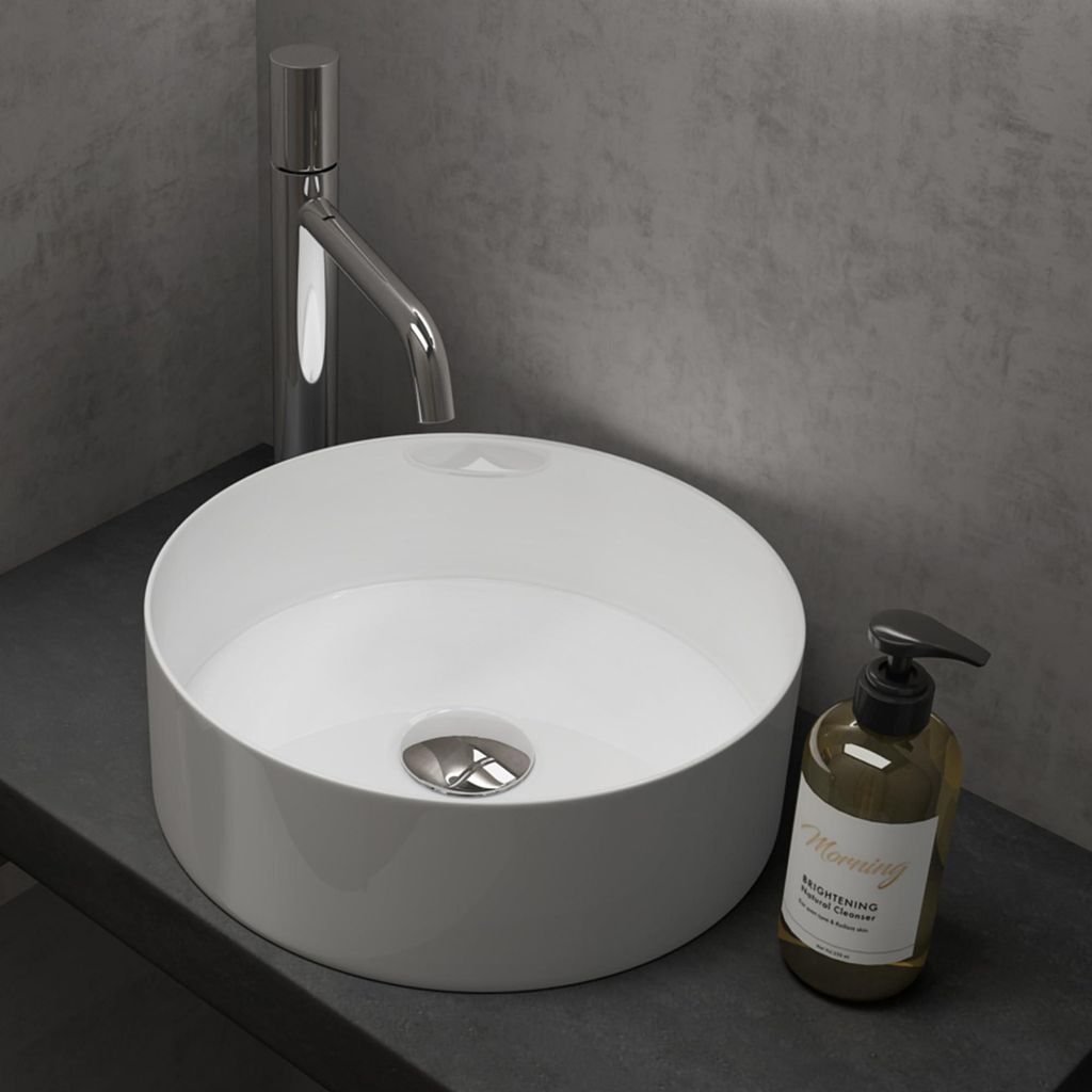doporro Lavabo da Appoggio 31x31x11cm, Lavandino Bagno Immagine del prodotto 