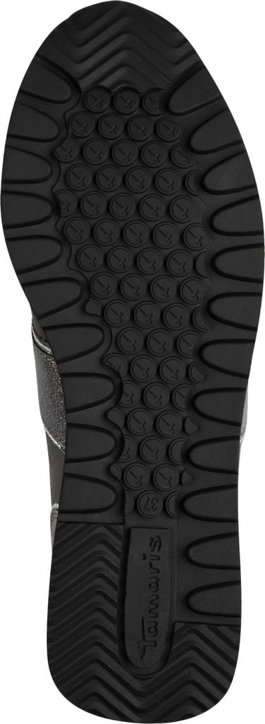 Tamaris Damen Sneaker Schnürer mit modischer Plateau Sohle 1-23727-42, Größe:37 EU, Farbe:Silber
