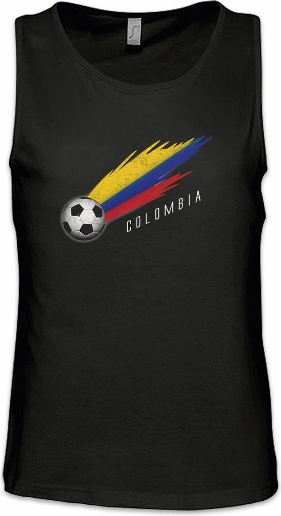 Urban Backwoods Colombia Football Comet I, Ärmelloses T-Shirt, Farbe: Schwarz, Größe: M