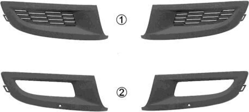 VAN WEZEL Lüftungsgitter Grill Stoßfänger für VW Polo Produktbild 
