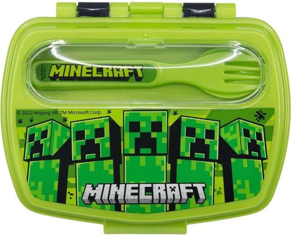 Lebensmittelbox-Minecraft-mit Utensilien