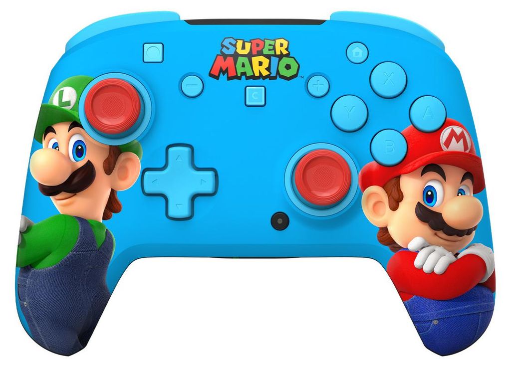 Turtle Beach Rematch-Controller: Mario and Luigi – Offiziell lizenziert für Nintendo Switch 1 und 2, kabellos, TMR-Thumbsticks, anpassbares RGB,...