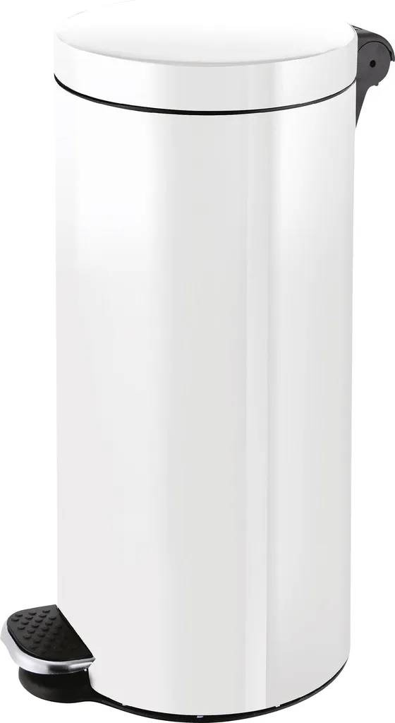 helit H2404305 Poubelle à pédale The Knight 30L Ions d'argent Inox