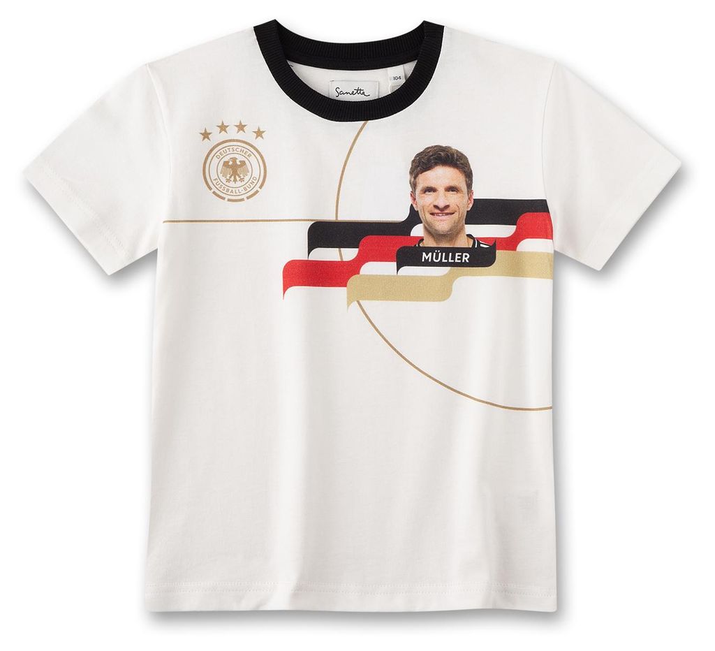 Sanetta DFB-Fanshirt Müller off-white 176