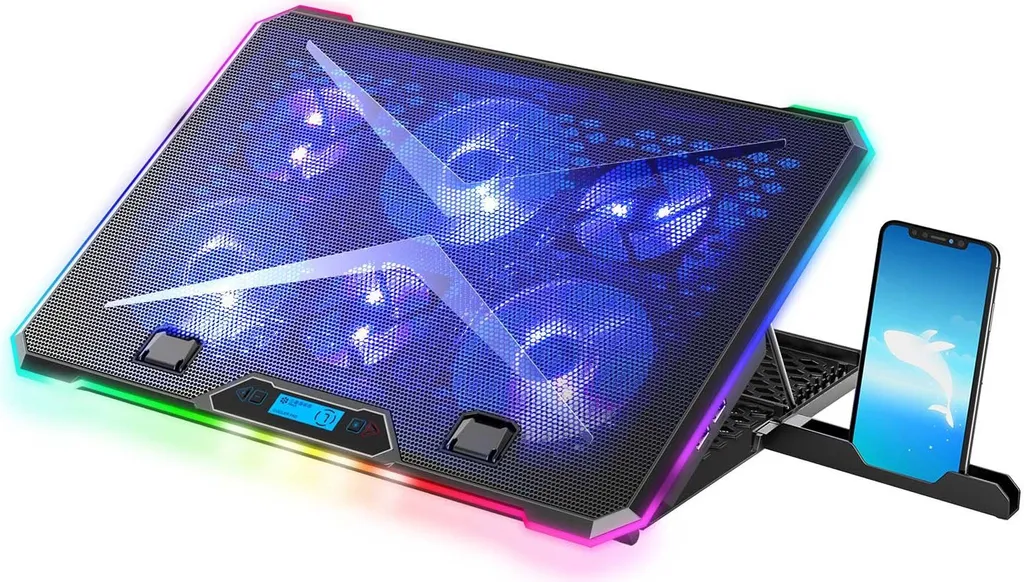 Supporto Laptop Ergonomico EVOLVEO Ania 9 RGB con Raffreddamento