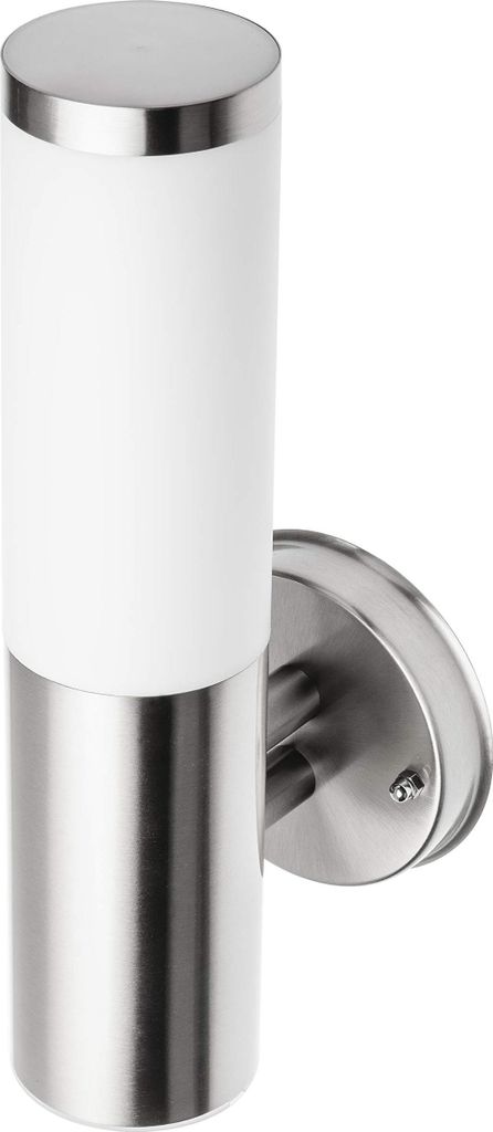 GTV Gartenleuchte MILAN-A, E27, MAX.40W, IP54, AC220-240V, 50-60Hz, gerade Wandleuchte, Inox