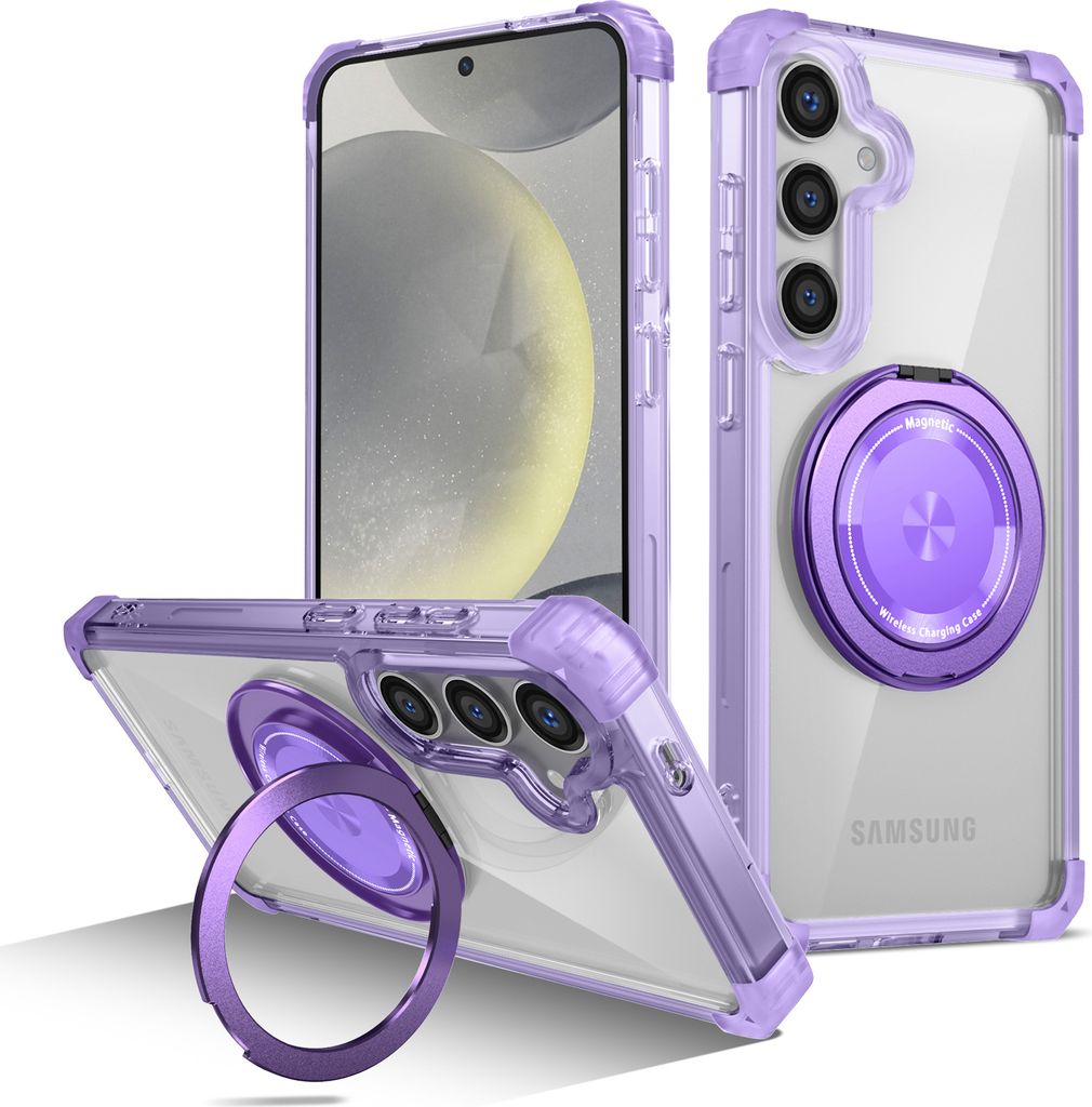Handyhülle für Samsung Galaxy S25 Magnetisches Ringhalter Produktbild 