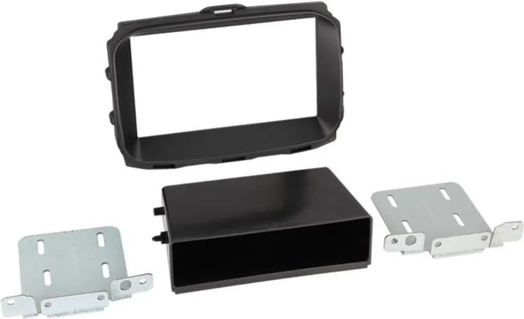 Kit façade autoradio 2-DIN Soft Touch noir pour Alfa Romeo Giulietta