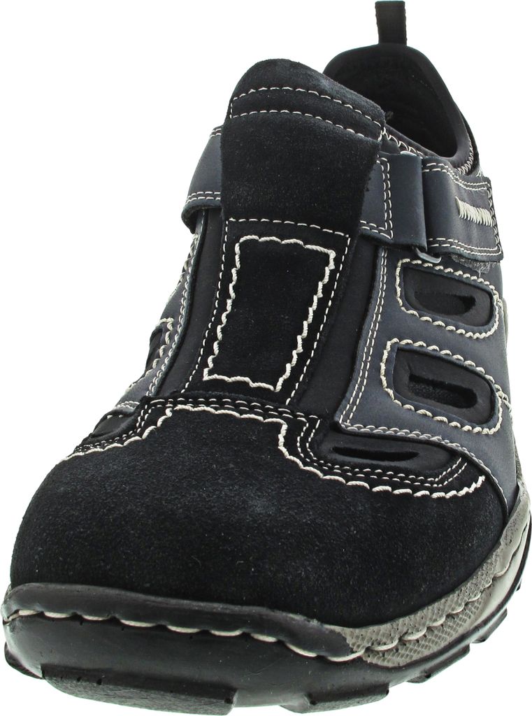 Rieker Herren Klett Halbschuh durchbrochen dunkelblau 44 Produktbild 78