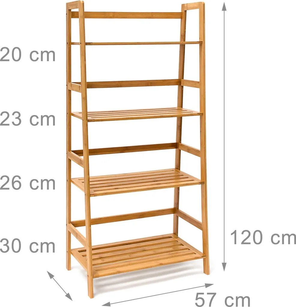 Bibliothèque en bambou gain de place - Solution rangement petits espaces - 4