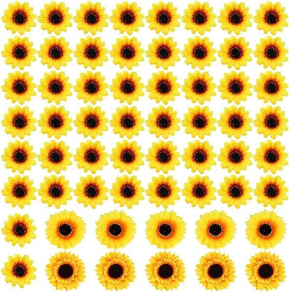 Fleurs décoratives tournesols artificiels pour garden-party et fêtes
