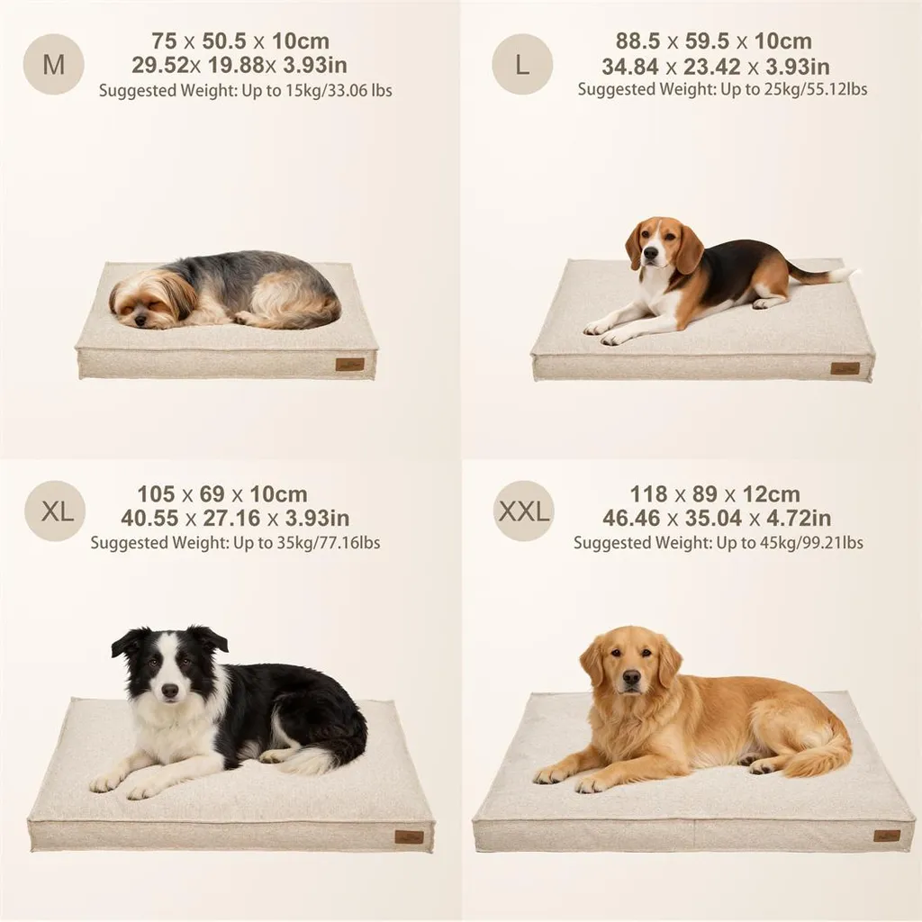 Coussin pour Chien Antidérapant et Lavable, Lit Confortable 75 cm - 3