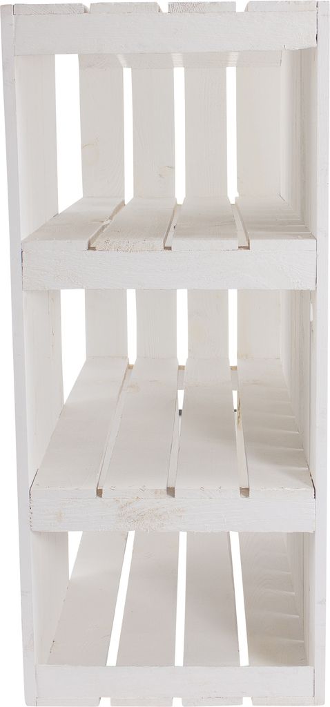 1x Weißes Holzregal mit Abflageflächen als Regal im Kinderzimmer, viel Stauraum für Spielzeug / Schulsachen, neu, 74x65x35cm