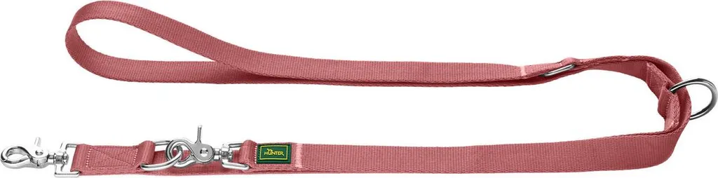 Laisse pour chien Hunter Rouge 2 m réglable en nylon haute qualité