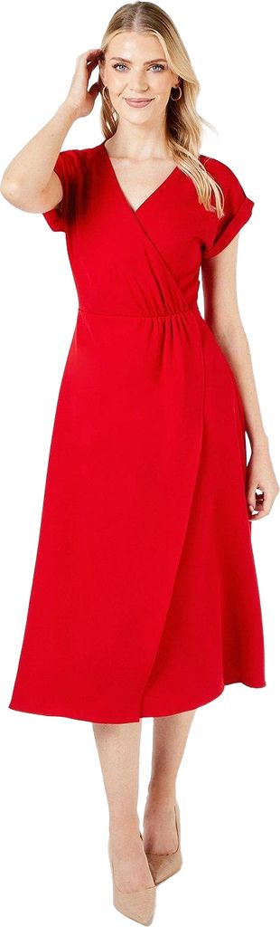 Principles - Wickelkleid für Damen DH7799 (42 DE) (Rot)