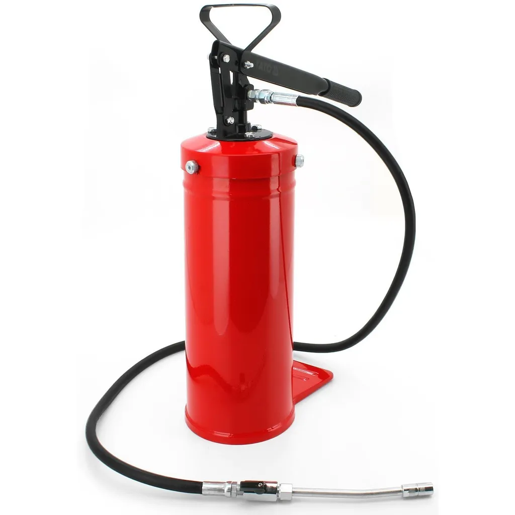 Finis les graissages difficiles : Pompa à graisse 8 kg avec flexible