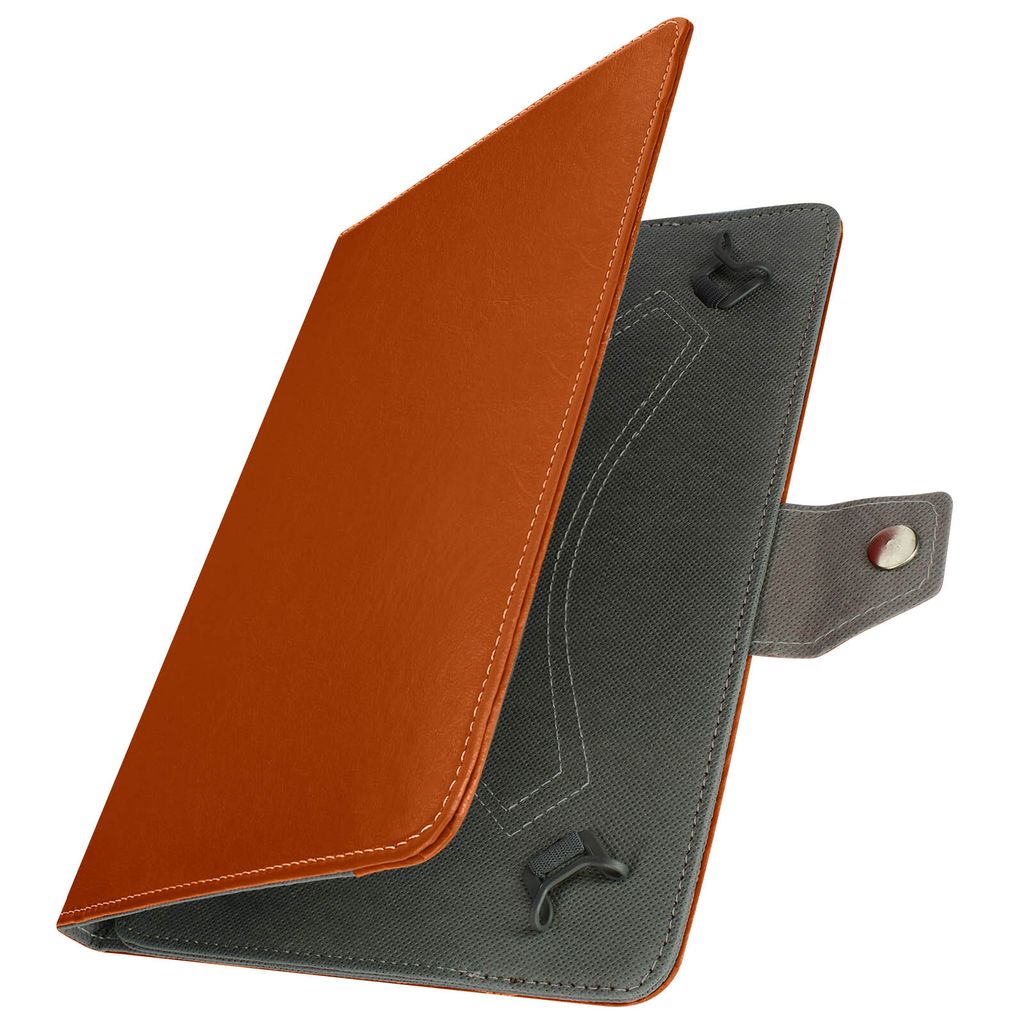 10 Zoll Universal Tablethülle mit Vintage Design und Standfunktion – Orange